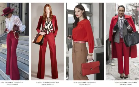 Eleganckie stylizacje z czerwienią. Zastanawiasz się, jaki kolor pasuje do czerwonego? Zobacz, jak połączyć czerwień z bielą, brązem, szarością i czernią.