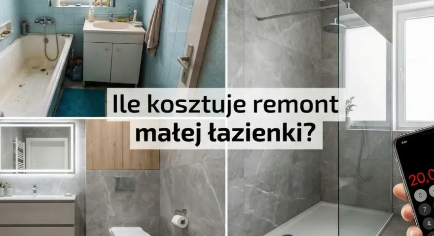 Porównanie starej i nowej łazienki. Sprawdź, jaki jest koszt remontu łazienki, by uzyskać nowoczesny wygląd.