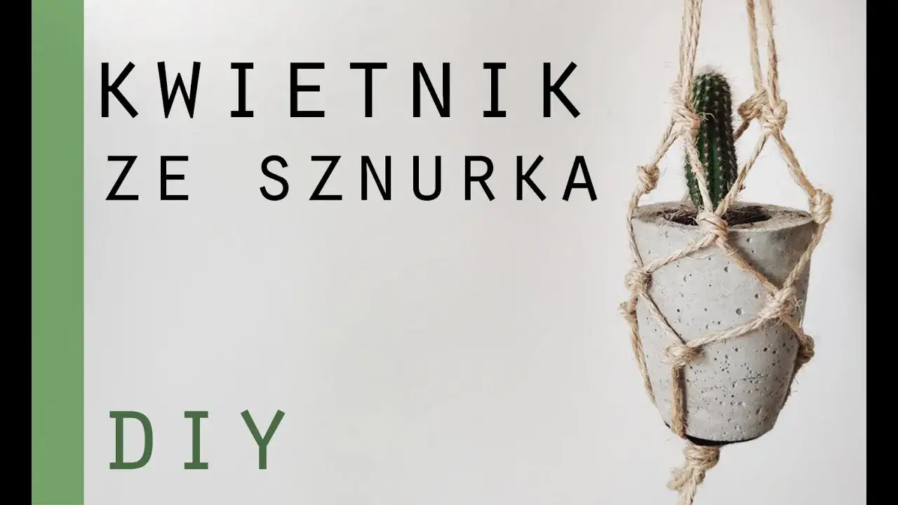 Zdjęcie Jak zrobić kwietnik ze sznurka jutowego – proste kroki i porady
